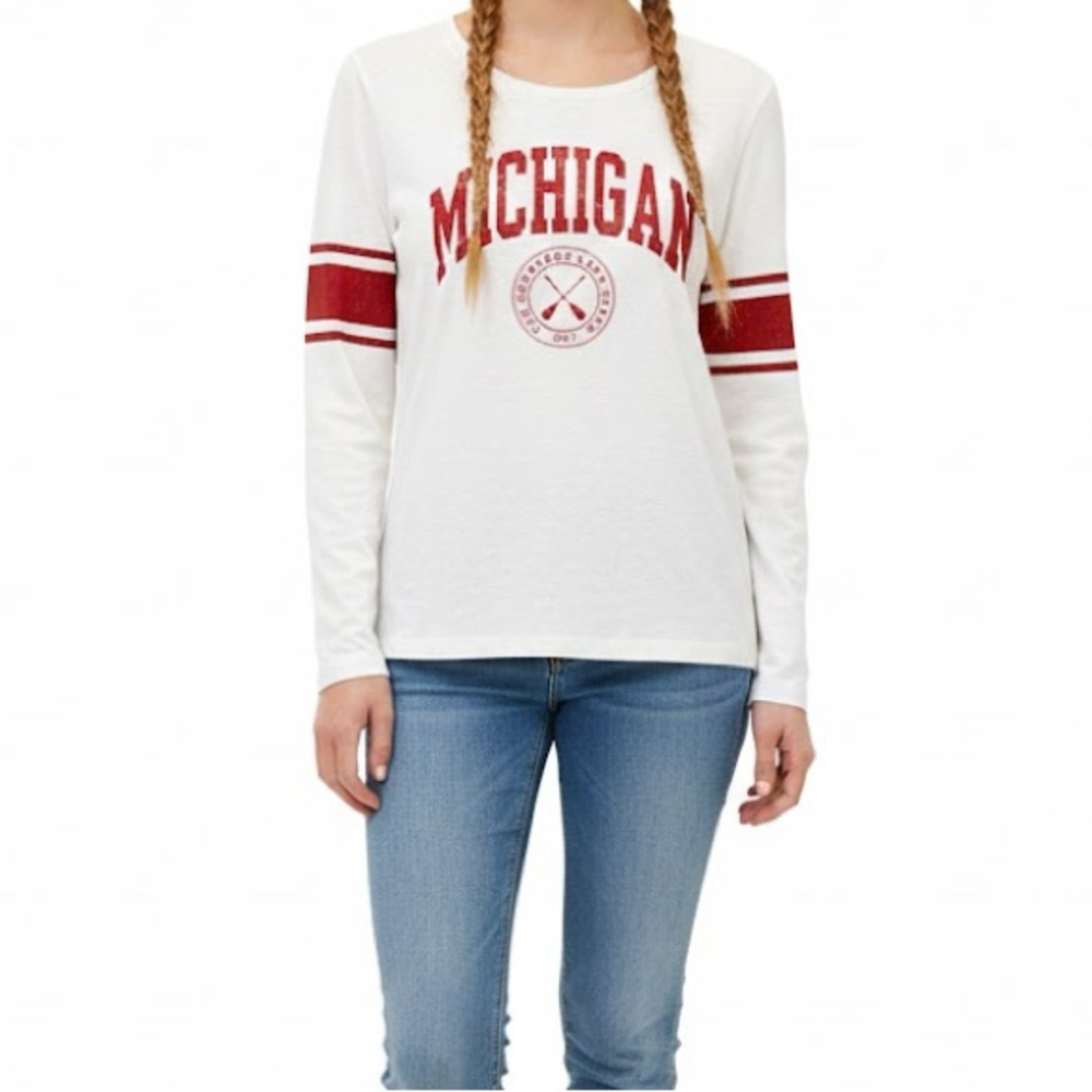 Reserve Collection by Blue 84 “Michigan” Long Sleeve Graphic Tee NWT (Size: M)